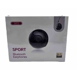 Open Ear Bluetooth 5.3 Ear Hook Sport Earbuds with Charging Case - Black